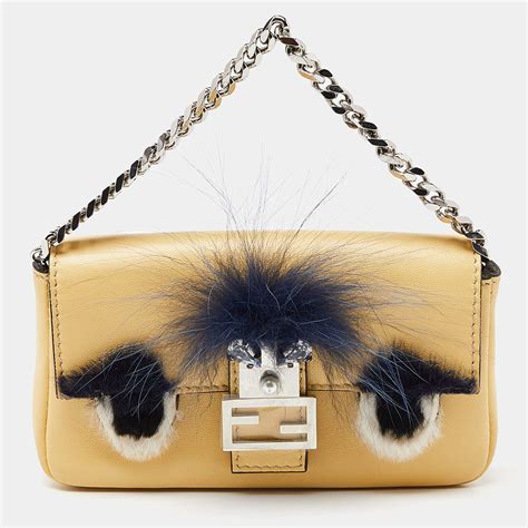 fendi micro monster baguette|farfetch fendi baguette.